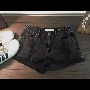 🌿pacsun black jean shorts